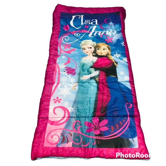Disney's Frozen Elsa & Anna Sleeping Bag Slumber Camping Bag for Kids. - Picture 1 of 5